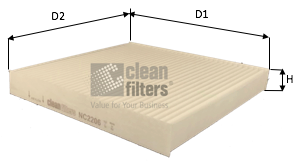 CLEAN FILTERS Filter,salongiõhk NC2206